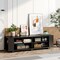 Costway 59'' Wood TV Stand Console Storage Entertainment Media Center w/ Adjustable Shelf